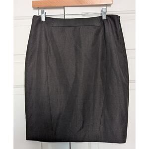 Tahari Black with Blue Satin Lining Pencil Skirt